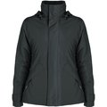 Parka mujer impermeable con capucha y bolsillos PLOMO OSCURO S