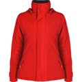 Parka mujer impermeable con capucha y bolsillos Rojo 2XL