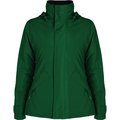 Parka mujer impermeable con capucha y bolsillos VERDE BOTELLA 2XL
