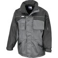 Parka con Parches reflectantes de seguridad. Grey / Black XL