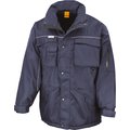 Parka con Parches reflectantes de seguridad. Navy / Navy M
