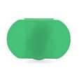 Pastillero con tres compartimentos Verde Helecho Talla Única Adulto