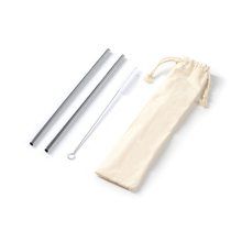 Pajitas de acero reutilizables Crudo Talla Única Adulto