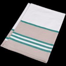 Paño de cocina algodón canvas White / Kelly Green