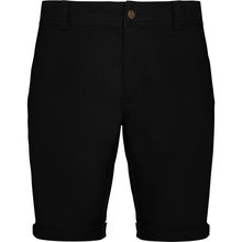 Pantalón Corto Cómodo con Dobladillo Negro 40