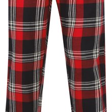 Pantalón Tartán de algodón para hombre Red / Navy Check XS