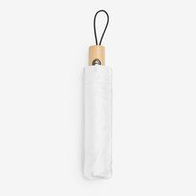 Paraguas plegable con funda y cierre fácil Blanco Talla Única Adulto