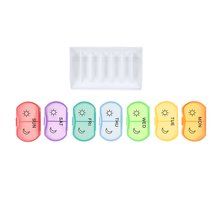 Pastillero semanal con 7 compartimentos Rain