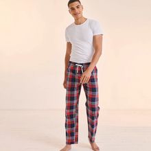 Pantalón Tartán de algodón para hombre Red / Navy Check Xs