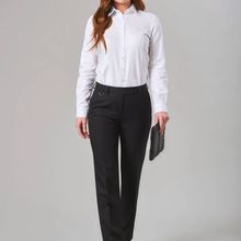 Pantalón recto mujer Black 4 Uk