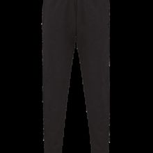 Pantalón de felpa de corte recto Black S