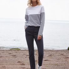 Pantalón chino stretch para mujer Navy Xs