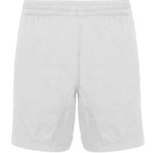 Pantalón Corto Deportivo con Bolsillos Blanco S