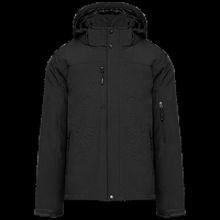 Parka softshell hombre con capucha y bolsillos Black S