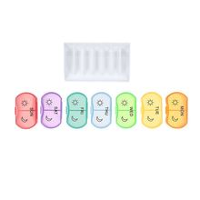 Pastillero semanal con 7 compartimentos Rain