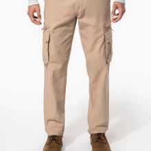 Pantalón multibolsillos 100% algodón Beige 38 Fr