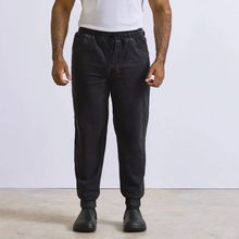 Pantalón de chef con bolsillos cordón y elástico Black Denim Xs