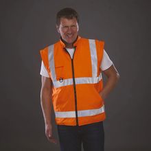 Parka alta visibilidad impermeable Hi Vis Orange S