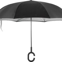 Paraguas reversible con mango manos libres Black / Slate Grey