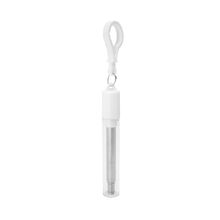 Pajita extensible reutilizable con estuche Blanco Talla Única Adulto