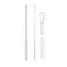 Pajita reutilizable en acero inox Plat