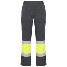 Pantalón Alta Visibilidad Invierno Plomo/Amarillo Fluor 38