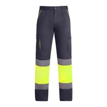 Pantalón con Forro Polar Alta Visibilidad Plomo/Amarillo Fluor 38