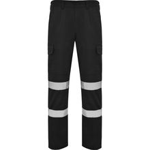 Pantalón Largo Reflectante con Bolsillos y Refuerzos Negro 38