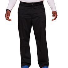 Pantalones cargo hombre con bragueta y bolsillos Black Xxs