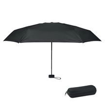 Paraguas plegable 19" en estuche Negro