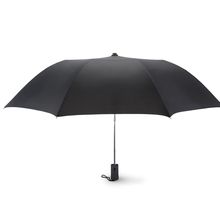 Paraguas plegable de 21 pulgadas de apertura automática Negro