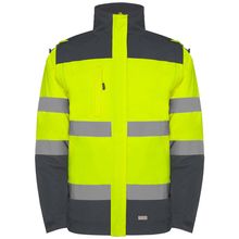 Parka Alta Visibilidad Plomo/Amarillo Fluor S