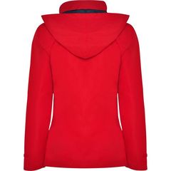 Parka mujer impermeable con capucha y bolsillos | ESPALDA_OMOPLATO | 350 x 350