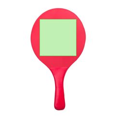 Palas de playa en madera monocolor con pelota | Pala 2 | 120 x 120