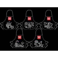 Pack 5 Delantales Infantiles para Colorear | Zona zuperior | 110 x 100