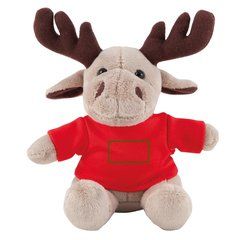 Pack de regalo con peluche, juego y estuche | Reno | 25 x 15