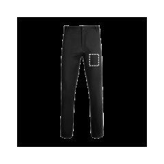 Pantalón chino unisex elástico | Pierna derecha del pantalón | 120 x 150