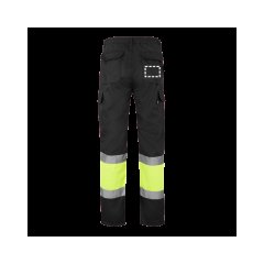 Pantalón multibolsillos con bandas reflectantes | Bolsillo trasero | 100 x 70
