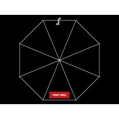 Paraguas Transparente Automático | Zona 2 | 250 x 100