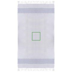 Pareo foulard rayas azul | Frontal | 200 x 200