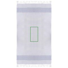 Pareo foulard rayas azul | Frontal | 200 x 380