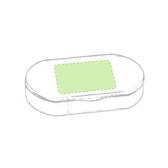 Pastillero Antibacteriano Seguro y Sólido | En la tapa | 40 x 25