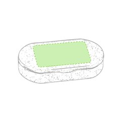 Pastillero Antibacteriano Seguro y Sólido | En la tapa | 50 x 25
