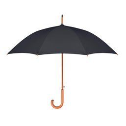 Paraguas ecológico de pongee RPET reciclado 23,5" Negro
