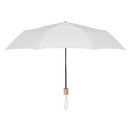 Paraguas plegable personalizado de colores sobrios y con funda Blanco