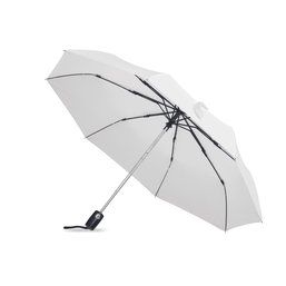 Paraguas plegable de poliester e interior de fibra de vidrio Blanco