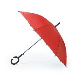 Paraguas reversible automatico de 8 paneles Rojo