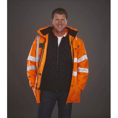 Parka alta visibilidad impermeable