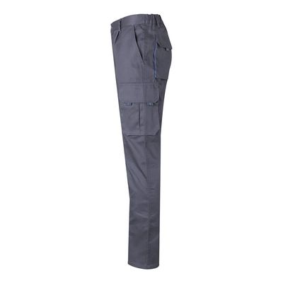 Pantalón sarga multibolsillos bicolor