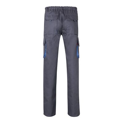 Pantalón sarga multibolsillos bicolor